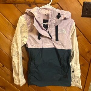 The North Face Women's Anorak Colorblock Ski Jacket - Lavender and Teal